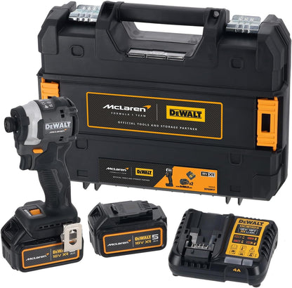 DeWalt McLaren XR Brushless Impact Driver 18V 2x5Ah Kit 1/4in F1 Edition
