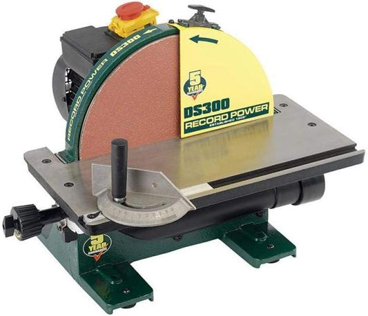 Record Power DS300 Cast Iron Disc Sander 305mm 12" 550W Bench Top
