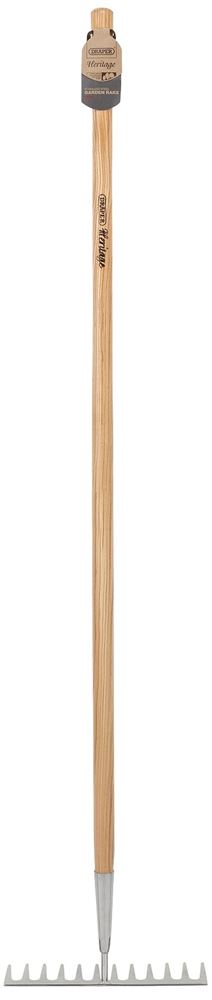 Draper STAINLESS GARDEN RAKE 99015 Draper Heritage Stainless Steel Garden Rake with Ash Handle