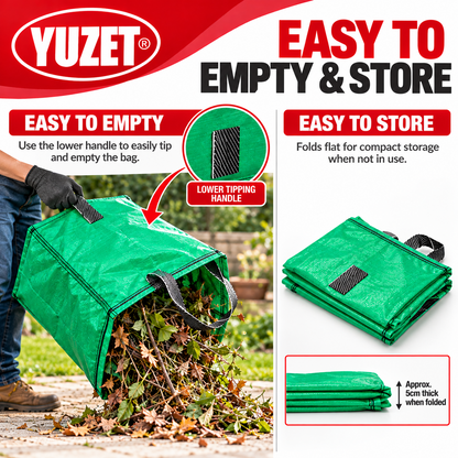 120 Litre Yuzet Huge Heavy Duty Commercial Grade garden bag waste rubble