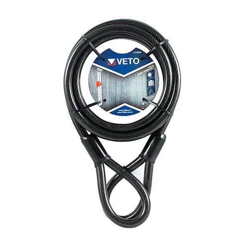 TIMCO Looped Security Cable 15mm x 3m Pack 1