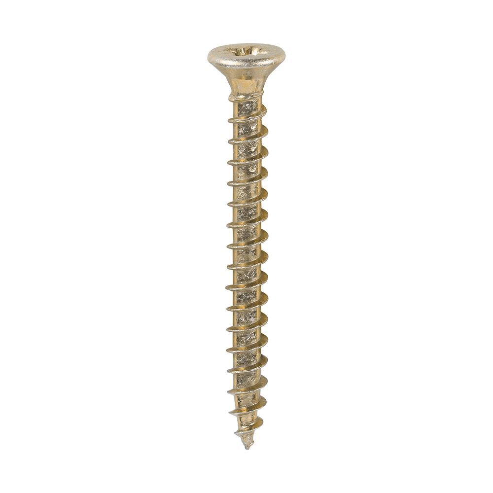 TIMCO Solo Woodscrew PZ1 CSK ZYP 3.0 x 30 Gold Pack 200