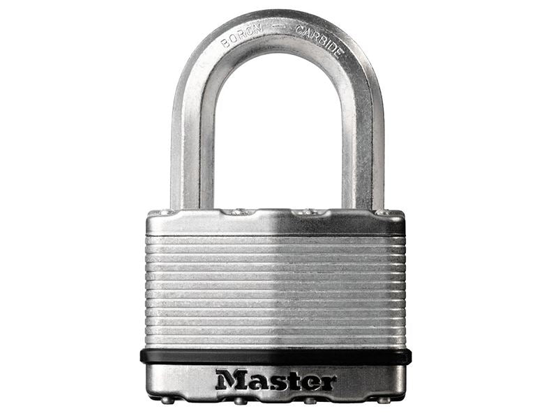 MasterLock M5EURD Excell� Laminated Steel 50mm Padlock 4-Pin - 25mm Shackle