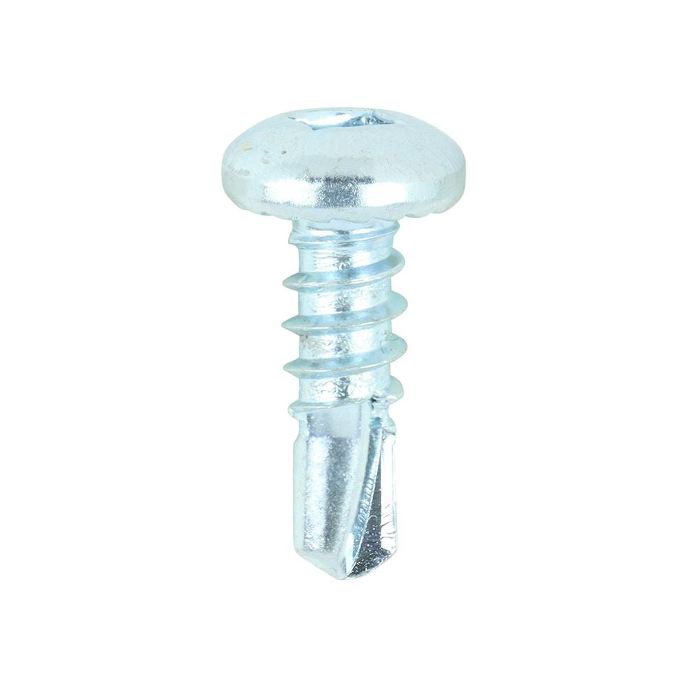 TIMCO Pan Screw SQ2 S/DRILL No3 Zinc 8 x 1/2 Silver Pack 1000