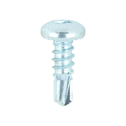 TIMCO Pan Screw SQ2 S/DRILL No3 Zinc 8 x 1/2 Silver Pack 1000