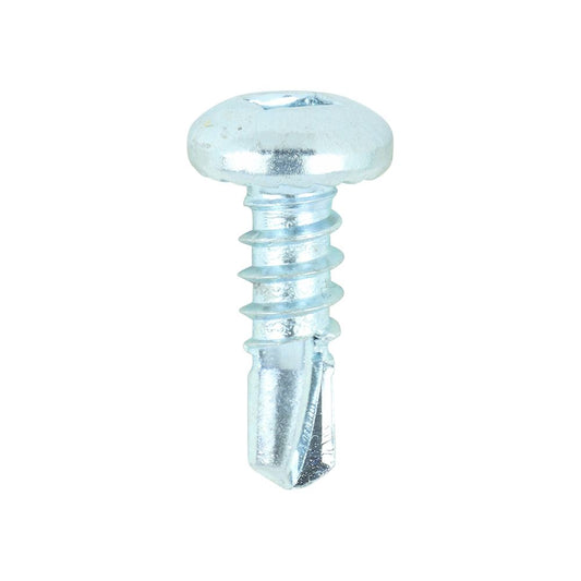 TIMCO Pan Screw SQ2 S/DRILL No3 Zinc 8 x 1/2 Silver Pack 1000