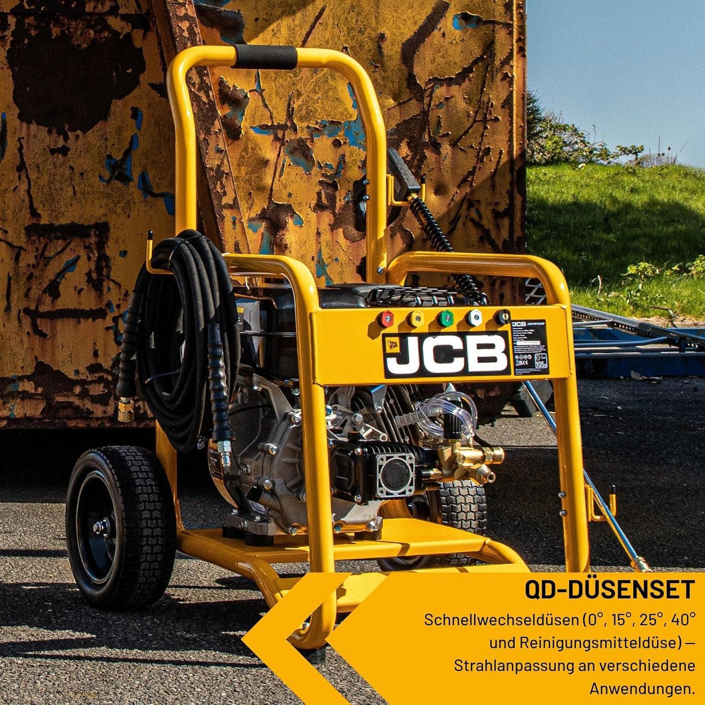 JCB Petrol Pressure Washer 4000 PSI 276 Bar 15HP Triplex AR Pump