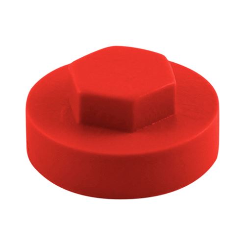 TIMCO Hex Cover Cap - Poppy Red 29mm Red Pack 1000