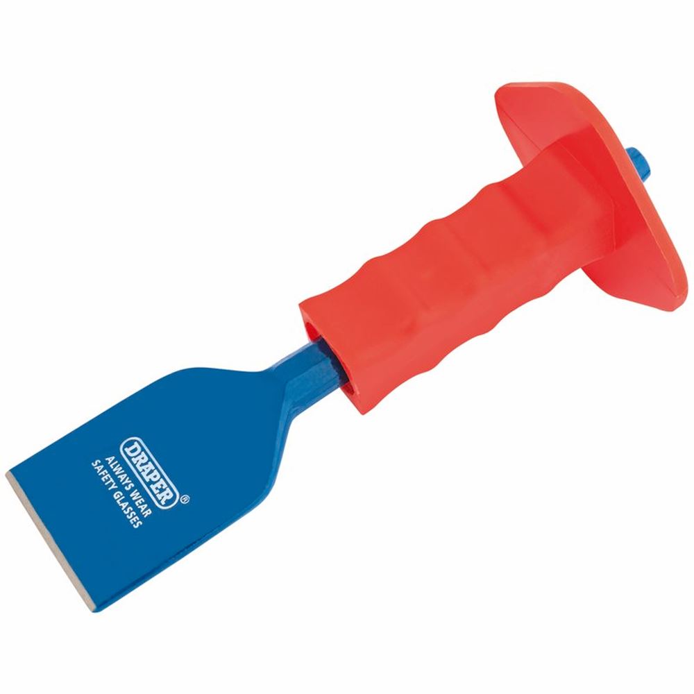 Draper ELECT/BOLSTER&GUARD 60MM PCKD 64676 Electrician's Bolster with Hand Guard, 225 x 60mm (Display Packed)