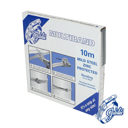 TIMCO Multiband Mild Steel Banding 11mm x 10m Pack 1