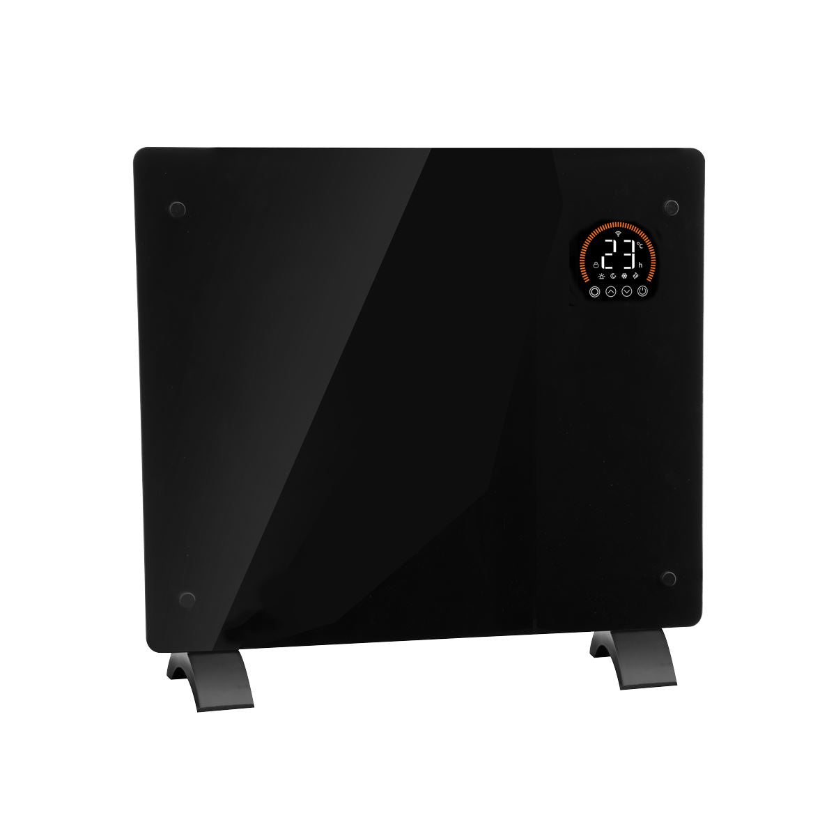 Baridi DH135 Electric Glass Panel Heater, 1000W, Wi-Fi Enabled, Black - DH135 | 230V 50Hz, Thermostat | Add the heater to either the TUYA or Smartlife