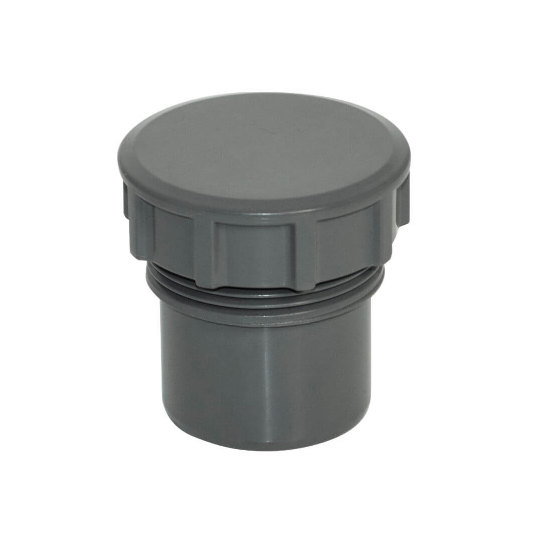 32MM WASTE - 1_" ACCESS PLUG SOLVENT AG