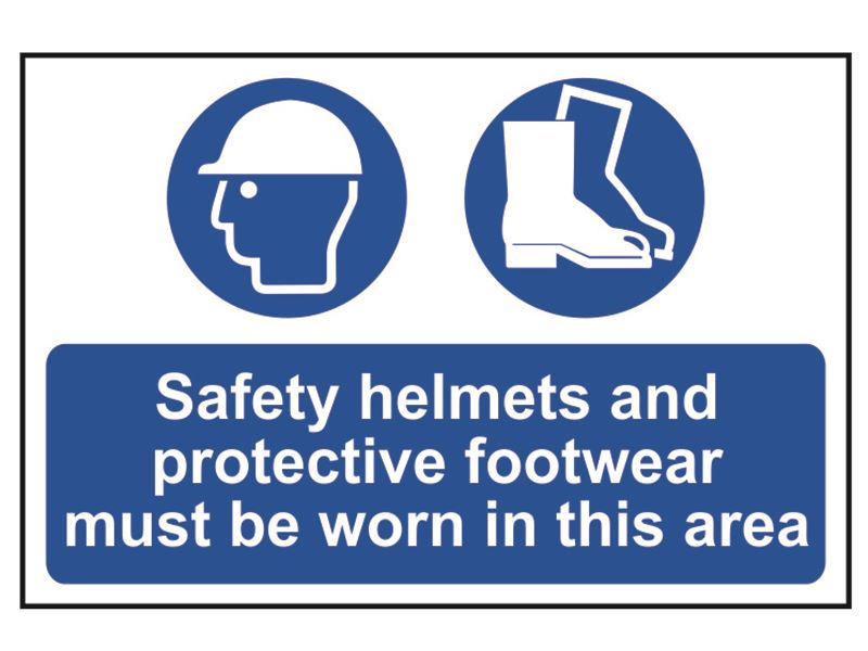 Scan SCA4001 Safety Helmets + Footwear To Be Worn PVC 600 x 400mm |