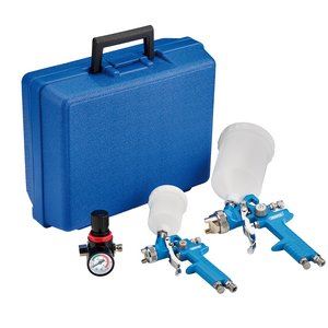 Draper HVLP AIR SPRAY GUN KIT - 7PC 28374 28374 HVLP Air Paint Spray Gun Kit (7 Piece)