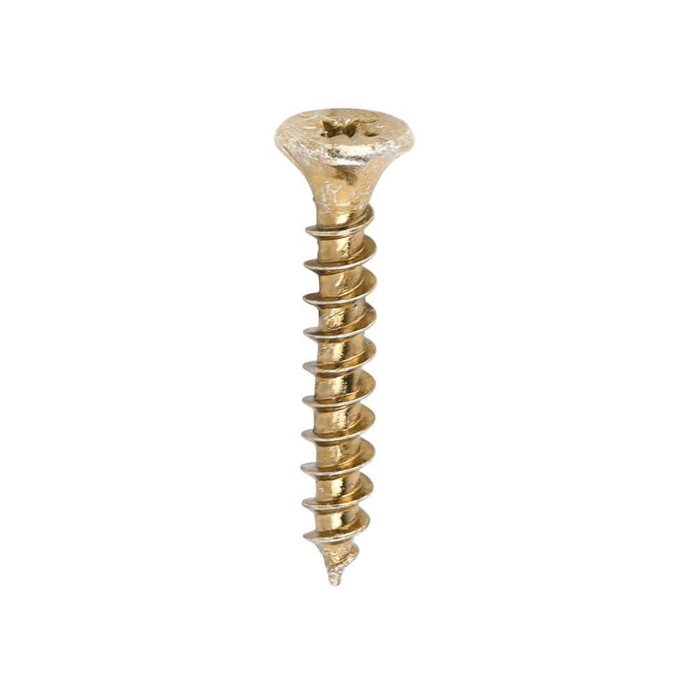 TIMCO Velocity Screw PZ1 CSK ZYP 3.0 x 20 Gold Pack 200
