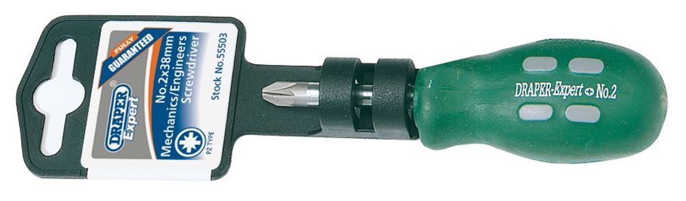55503 Draper NO2X38MM PZ TYPE S/DRIVER 870PZ Professional Trade DIY Workshop Garage Use