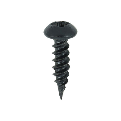 TIMCO Blackjax Screw PZ2 RND Black 8 x 5/8 Black Pack 200