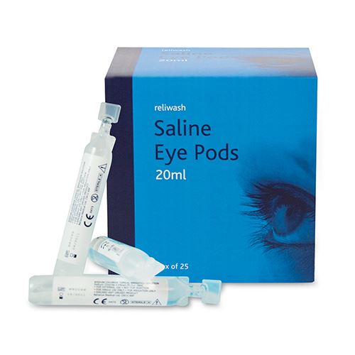 TIMCO Reliwash Eye Wash Pods 20ml 20ml Pack 25