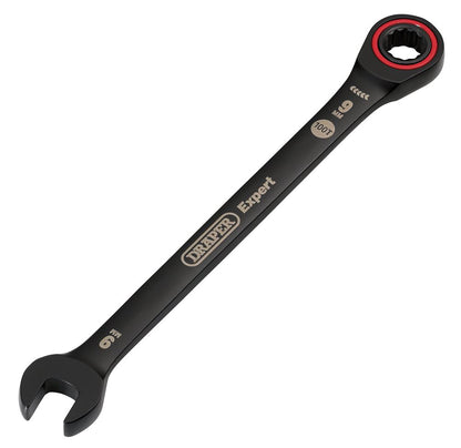 Draper 9.0MM RATCHETING SPANNER 03880 HI-TORQÂ® Metric Ratchet Combination Spanners, Black