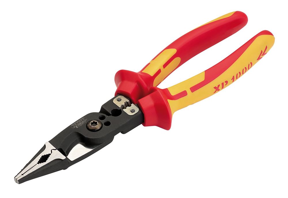 Draper 215MM ELEC. PLIERS(NON TETHER) 94643 94643 VDE 8-in-1 Electricians Pliers, 215mm