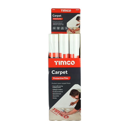 TIMCO Carpet Protective Film 25m x 0.6m Pack 1