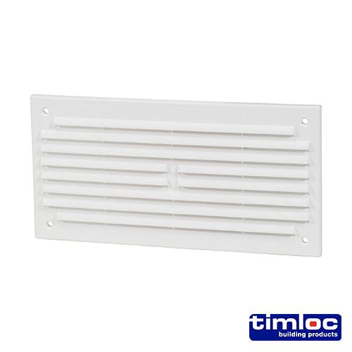 TIMCO Louvre Mini Vent White 165 x 89 White Pack 1