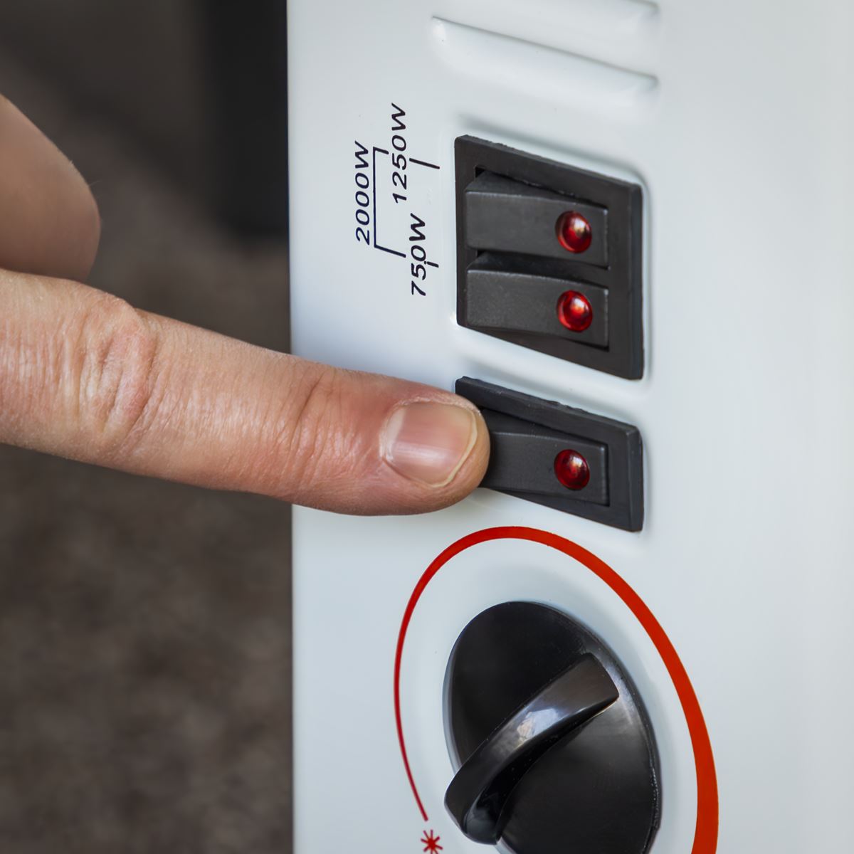 Sealey CD2005TT Convector Heater with Turbo, Timer & Thermostat 2000W/230V | 750/1250/2000W, Thermostat, Timer, Overheat Protection
