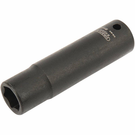 05186 Draper HI-TORQ 6 Point Deep Impact Socket, 1/4 Sq. Dr., 8mm 406D-MM 1/4 Impact Sockets Professional Trade DIY Workshop Garage Use