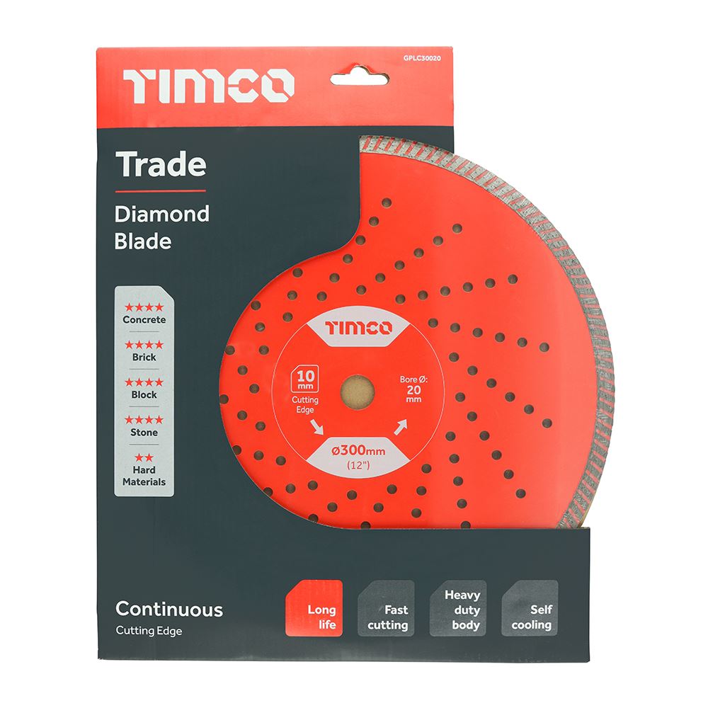 TIMCO Trade Diamond Blade Cont 300 x 20.0 Pack 1