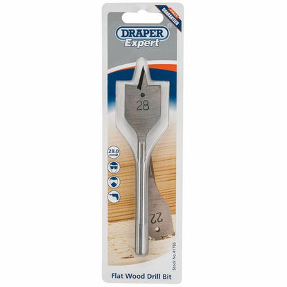 Draper 28.0MM FLAT WOOD BIT 41785 Metric Flat Wood Bits