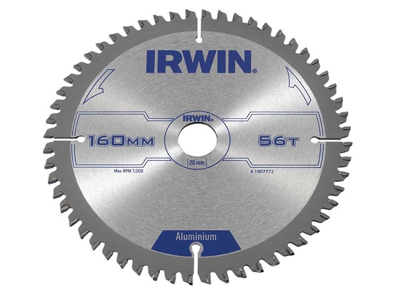 IRWIN® 1907772 Professional Aluminium Circular Saw Blade 160 x 20mm x 56T TCG