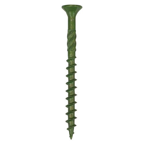TIMCO 50TDECK2000 Decking Screws 4.5 x 50mm Green Pack of 2000 – PZ2 Double Countersunk Exterior Timber Decking Screws