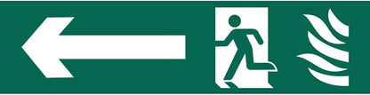 Draper RUNNING MAN ARROW LEFT SIGN 73165 Running Man Arrow Left' Safety Sign