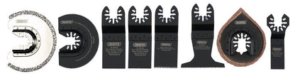 Draper OMT MIXED BLADE SET - 8PCS 70480 70480 Oscillating Multi-Tool Blade Set Including Ceramics (8 Piece)