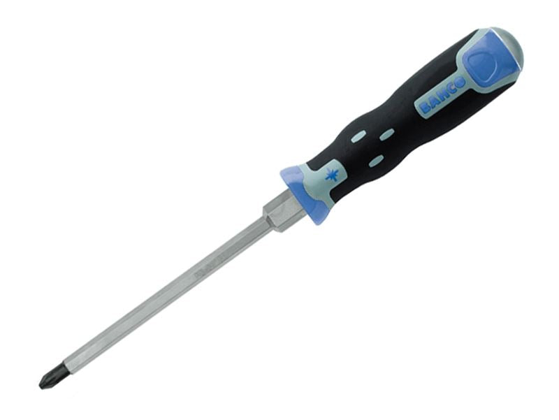 Bahco 040.002.125 Tekno+ Through Shank Screwdriver Pozi Tip PZ2 x 125mm