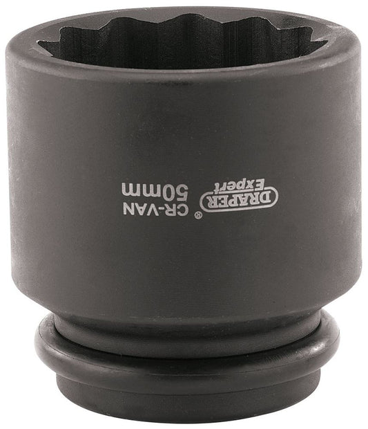 33319 Draper Expert Expert Hub Nut Impact Socket, 3/4 Sq. Dr., 50mm 411D-MM Hub Nut Sockets Professional Trade DIY Workshop Garage Use