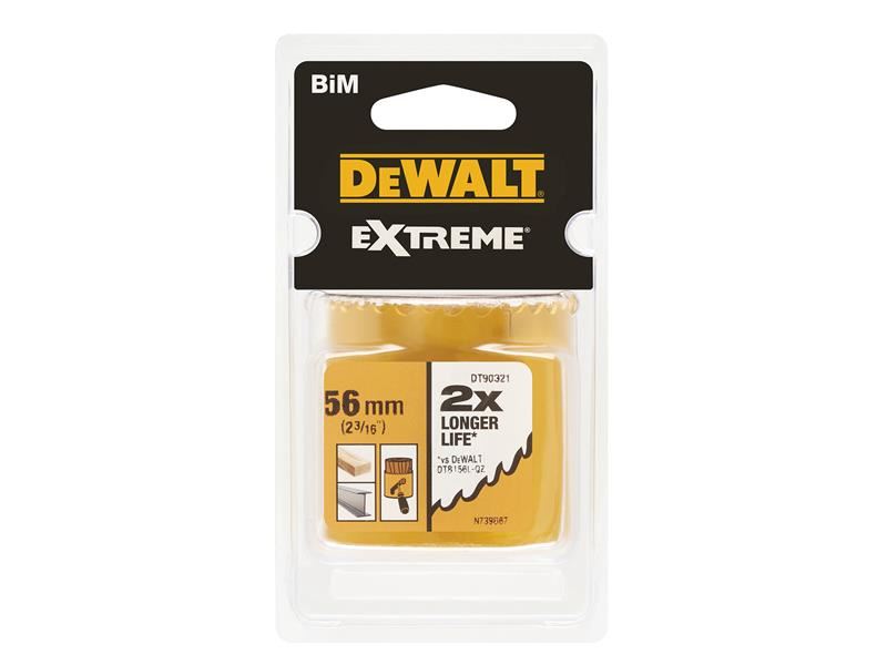 DeWalt Power Tools Extreme Bi-Metal Hole Saw 56mm