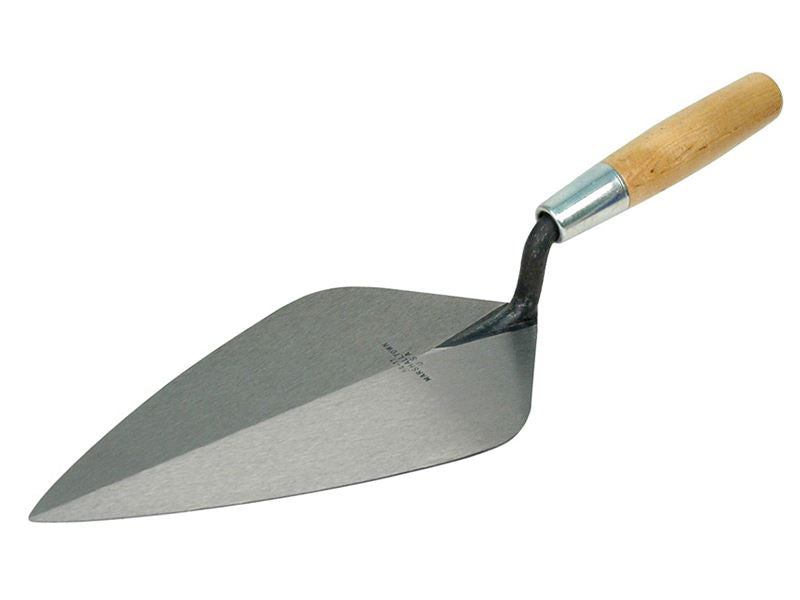 Marshalltown M3411 34 Wide London Pattern Brick Trowel - Wooden Handle 11in