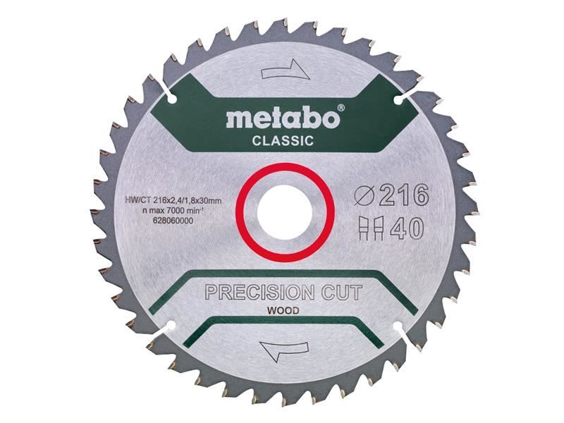 MPT Precision Cut Wood Circular Saw Blade 216 x 30mm x 40T