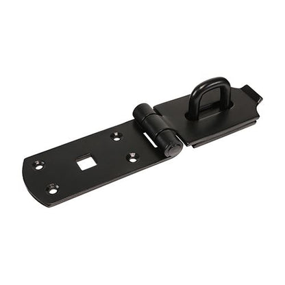 TIMCO Heavy Secure Hasp-Staple BLK 8" Black Pack 1