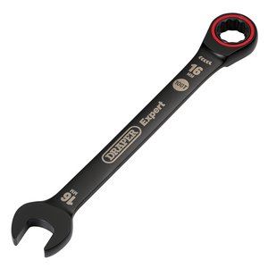 Draper 16.0MM RATCHETING SPANNER 03889 HI-TORQÂ® Metric Ratchet Combination Spanners, Black