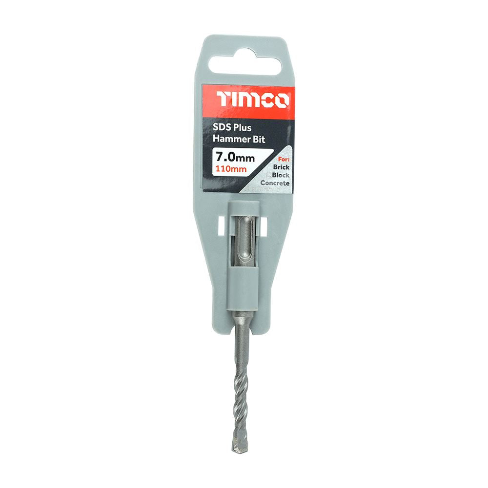 TIMCO SDS Plus Hammer Bit 7.0 x 110 Pack 1