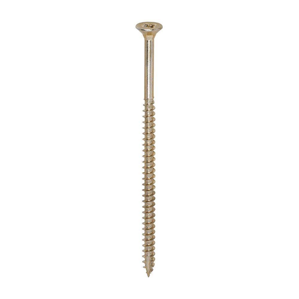 TIMCO Classic Screw PZ2 CSK ZYP 5.0 x 100 Gold Pack 100