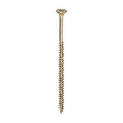 TIMCO Classic Screw PZ2 CSK ZYP 5.0 x 100 Gold Pack 100