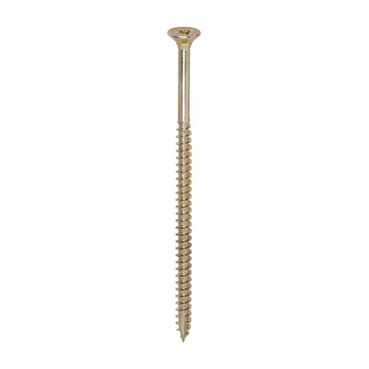 TIMCO Classic Screw PZ2 CSK ZYP 5.0 x 100 Gold Pack 100