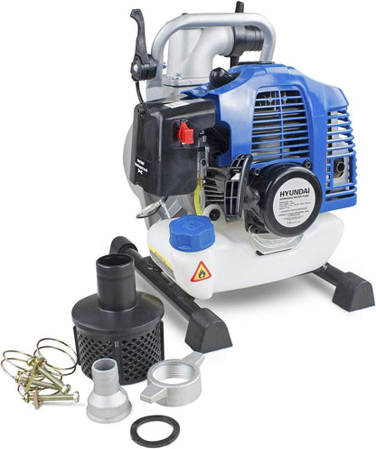 Hyundai HYWP4300X Water Pump 43cc 1.5in 35mm Clean Water 250L/min 35m Head 8m Lift 2-Stroke Transfer Pump Drainage Pump Drainage Transfer Pump