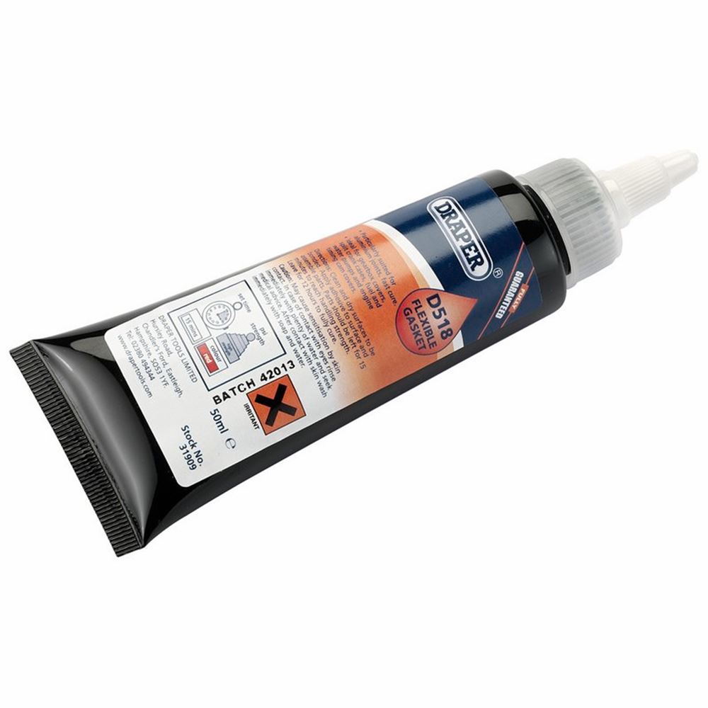 31909 Draper D518 Flexible Gasket DFG518 Workshop Adhesives Professional Trade DIY Workshop Garage Use