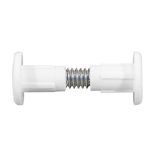 TIMCO 28mm Cabinet Connector Bolts 28mm White Pack 4