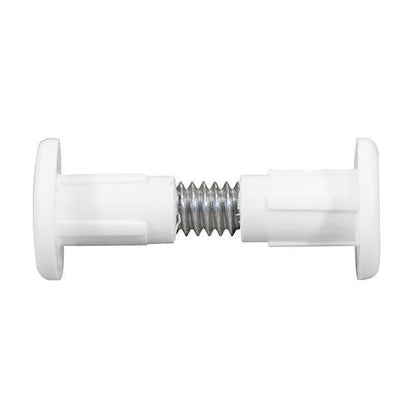 TIMCO 28mm Cabinet Connector Bolts 28mm White Pack 4