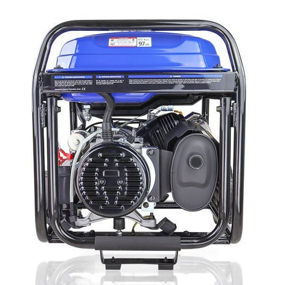 Hyundai HY9000LEK-2 Petrol Generator 7kW 8.75kVA Recoil Electric Start Portable Site Power Backup Power Portable Backup Site Power